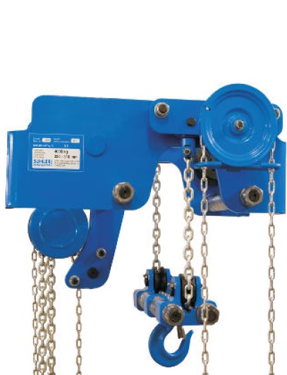 Kompakter Kettenzug mit Haspelfahrwerk (Set)